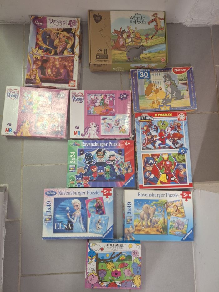 Gros lot de puzzle enfant