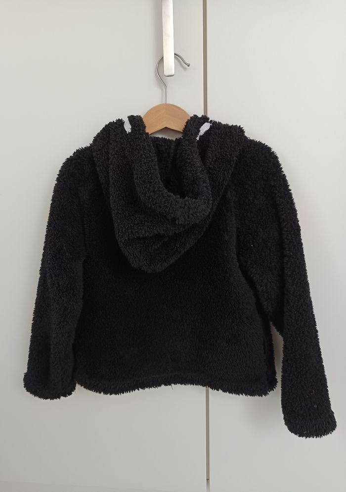 Gilet zippé polaire noir Tissaia 6 ans - photo numéro 2