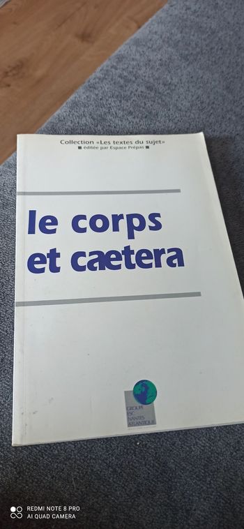 Livre le corps et caetera