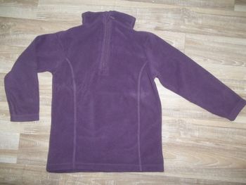 Polaire violette 6 ans U-Oxyg (Pull1)