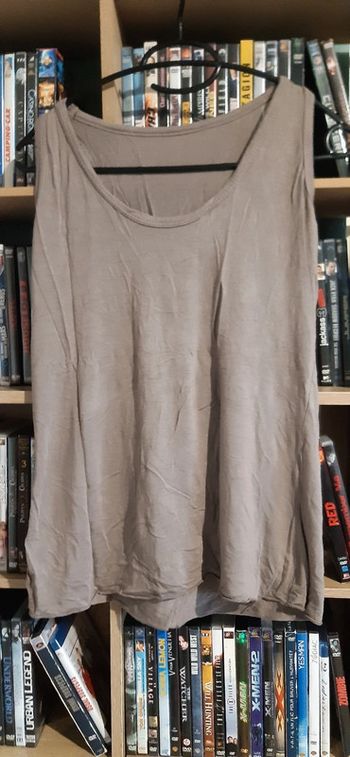 Debardeur marron coton M