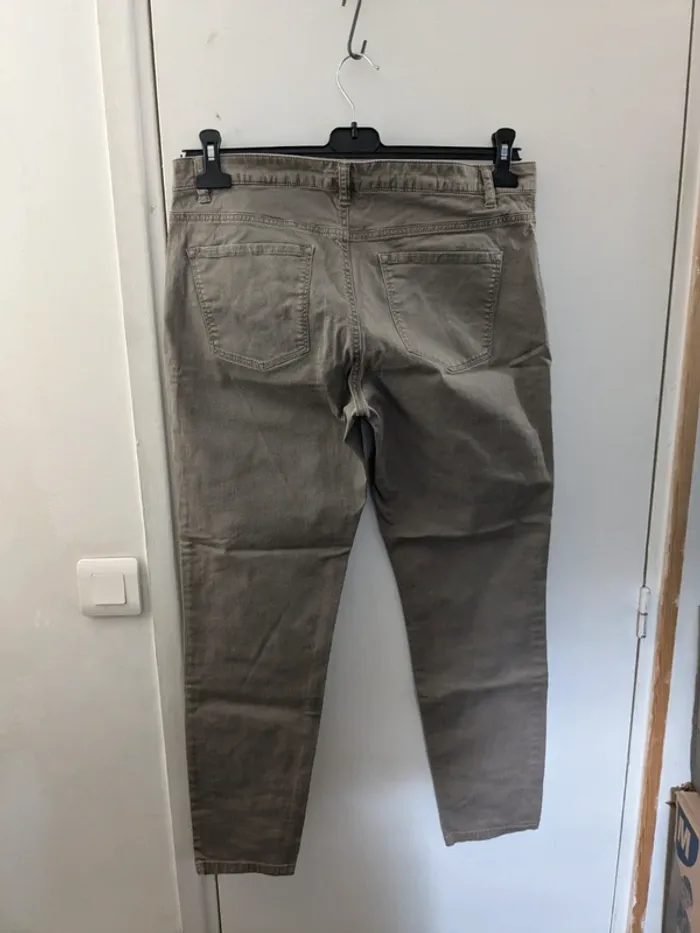 Jeans United Colors of Benetton beige foncé - photo numéro 2