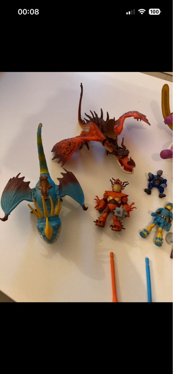 Lot personnages et dragon collection dragons - photo numéro 2