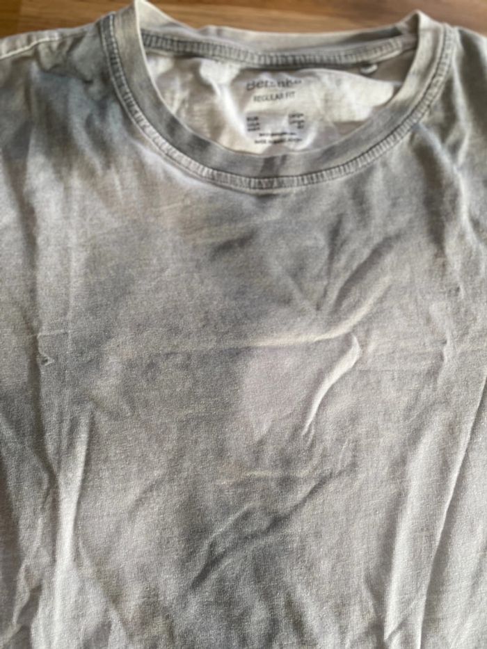 T-shirt dégradé de gris. Bershka - photo numéro 4