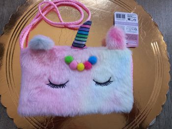 Joli sac licorne en peluche petite fille sac file neuf cadeau Noël neuf