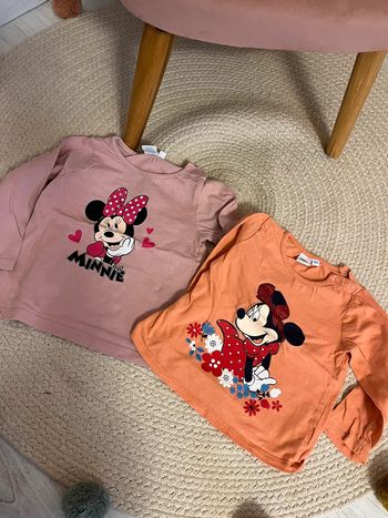 Lot de 2 t shirts manches longues Minnie