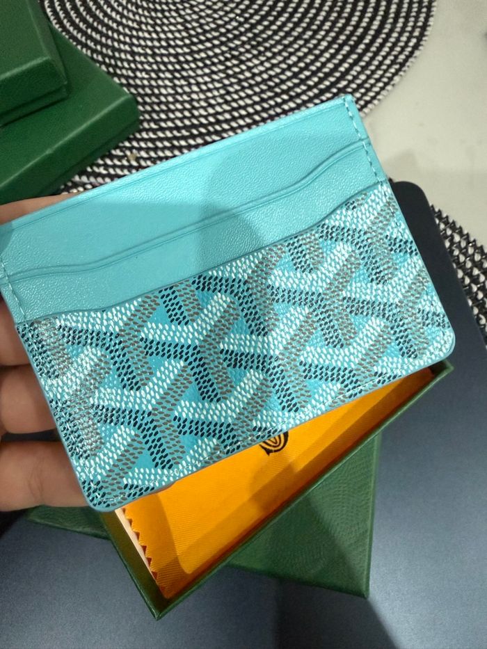 Porte cartes Goyard Bleu - photo numéro 4