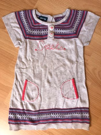 Jolie petite robe MC Creeks T. 24 mois TBE