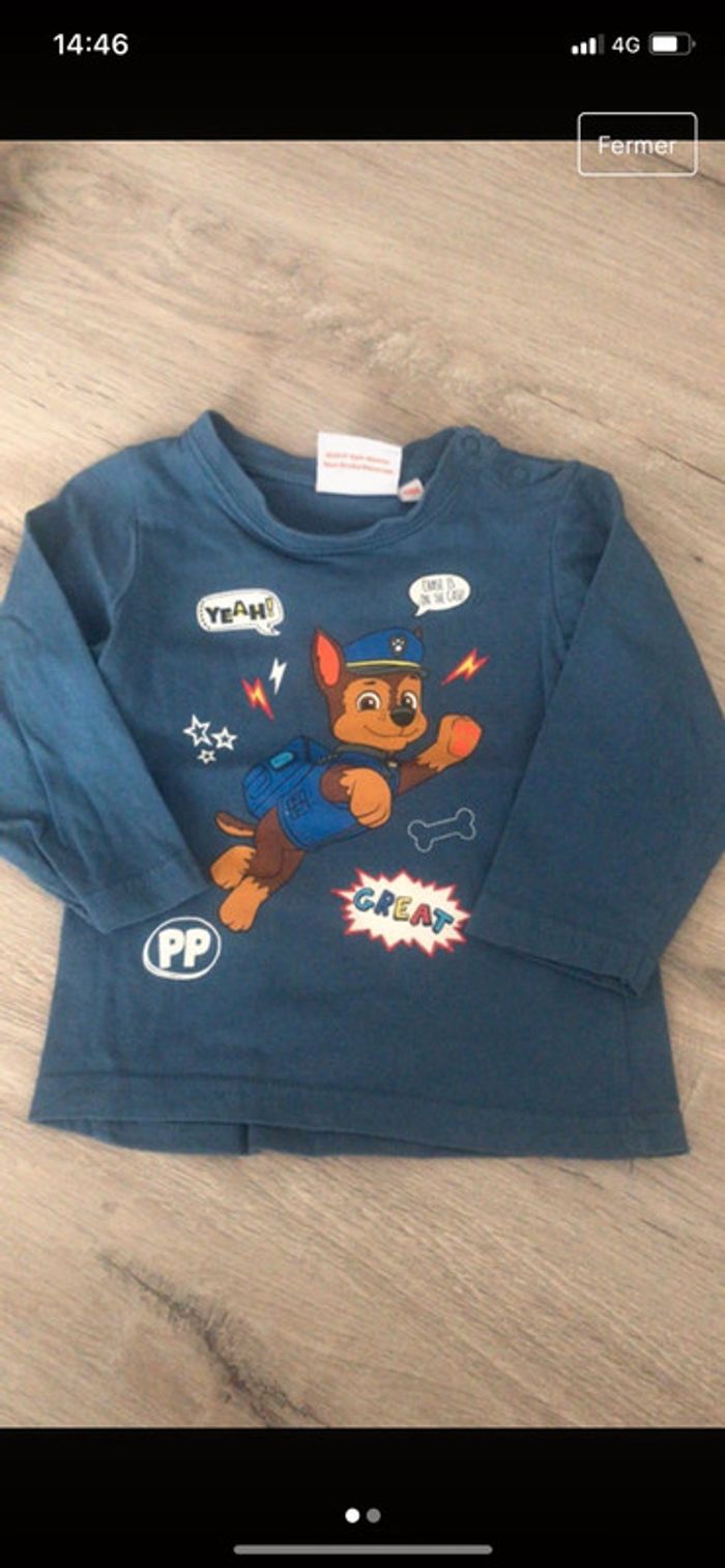 Tee shirt manches longues 12 mois