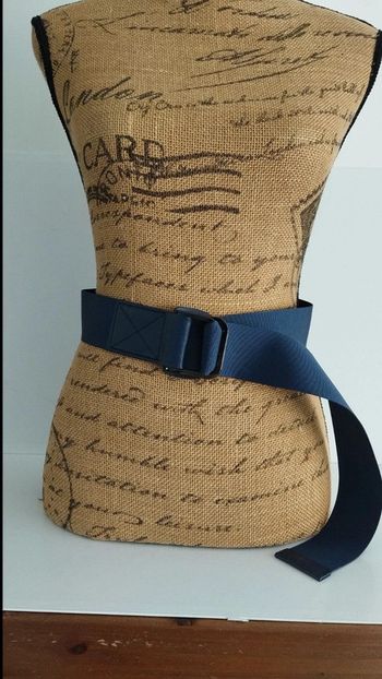 Ceinture ajustable bleu marine synthétique femme 110 cm