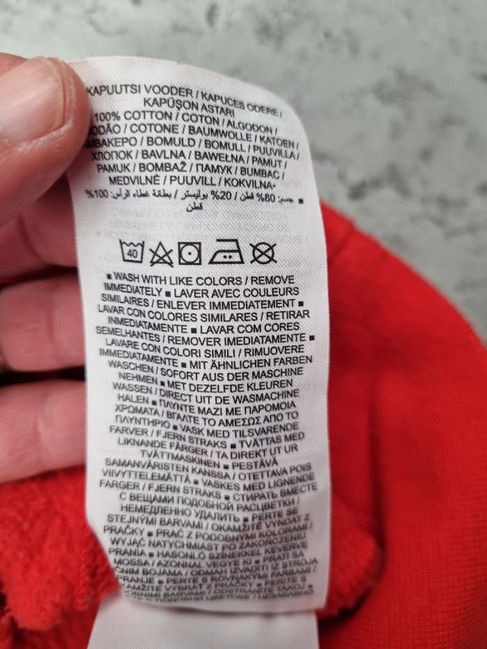 Pull à capuche Nike rouge – Taille S Hommes - photo numéro 6