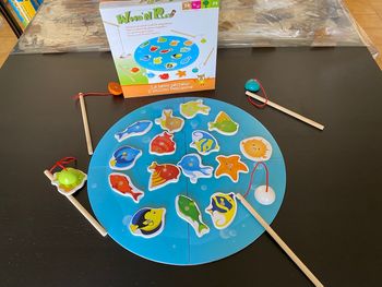 Jeu de pêche en bois