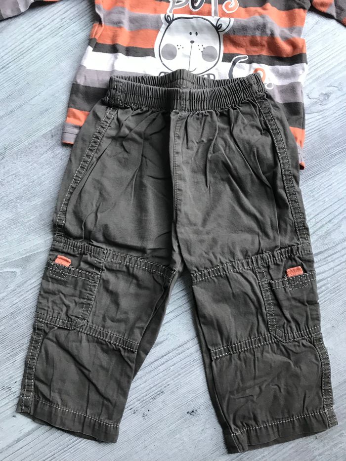 Ensemble marron et orange 12 mois - photo numéro 4