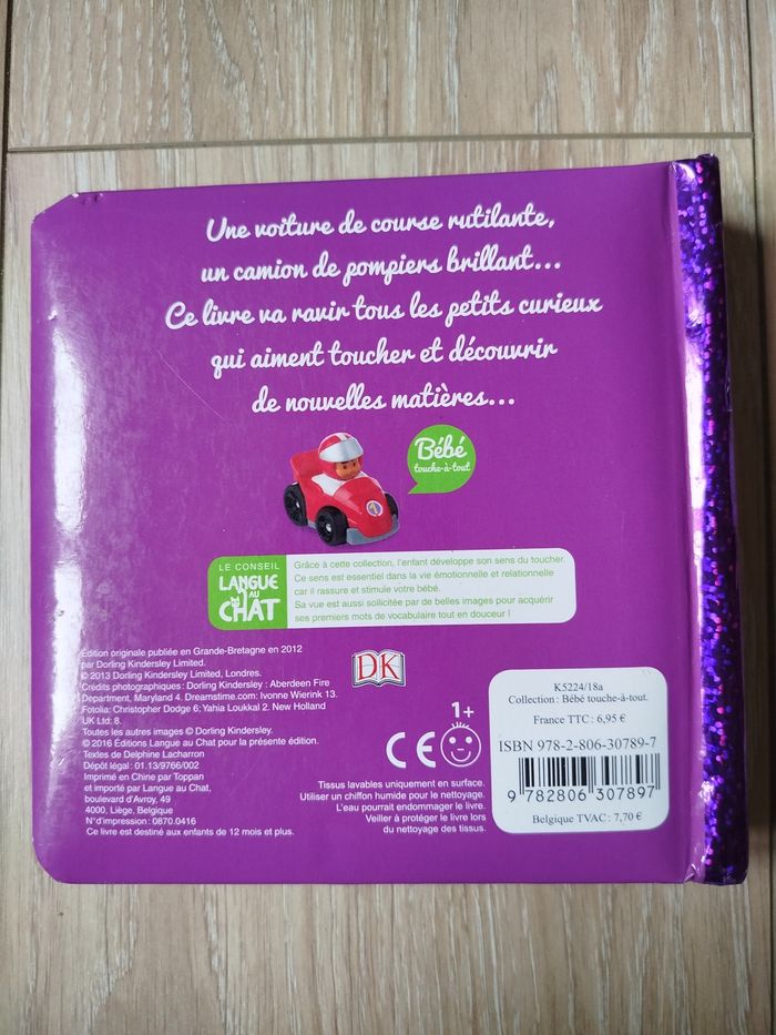 Livre à toucher "les engins" Langue au Chat - photo numéro 2