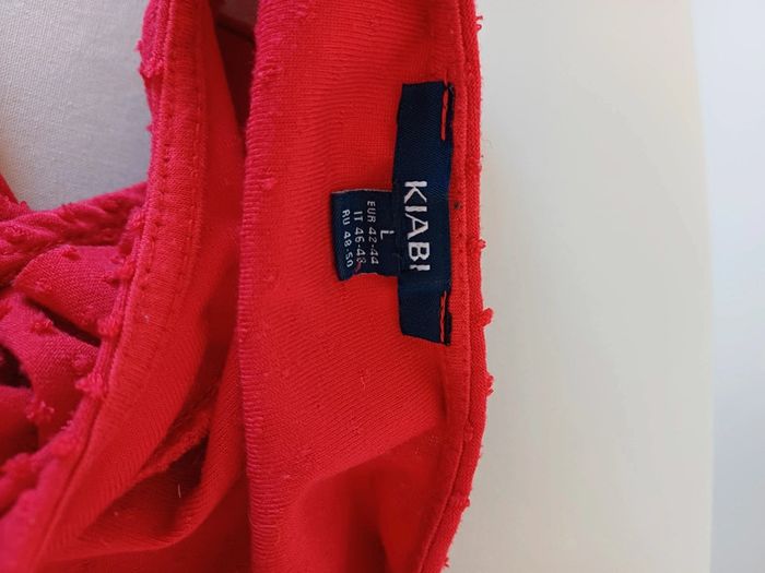 Blouse rouge sans manches Kiabi taille L 40 - photo numéro 7