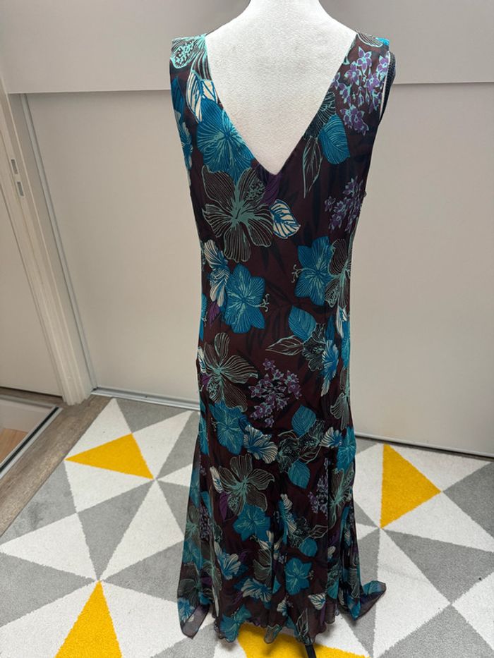 Robe longue Bleu Bonheur Taille 42 - photo numéro 2