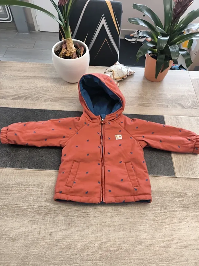 Manteau réversible à capuche garçon 18 mois sergent major - photo numéro 8