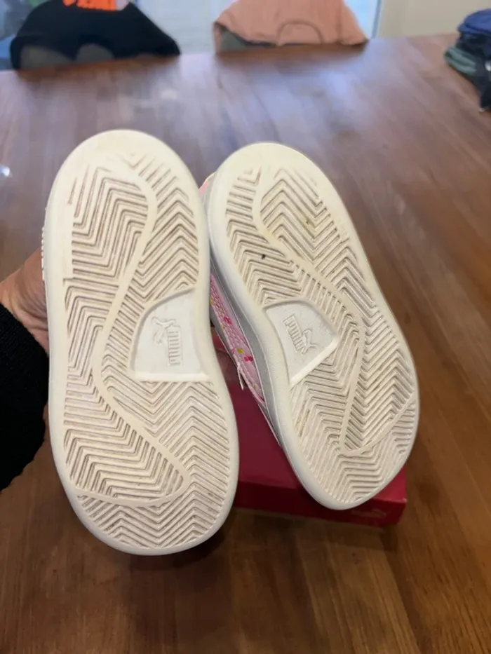 Basket puma blanche et rose t25 - photo numéro 4