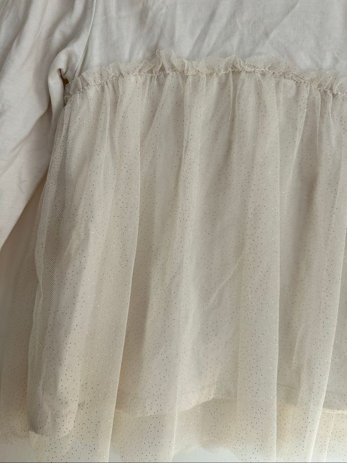 Tee shirt manches longues avec tulle et paillettes - 4/5 ans - Zara - photo numéro 3