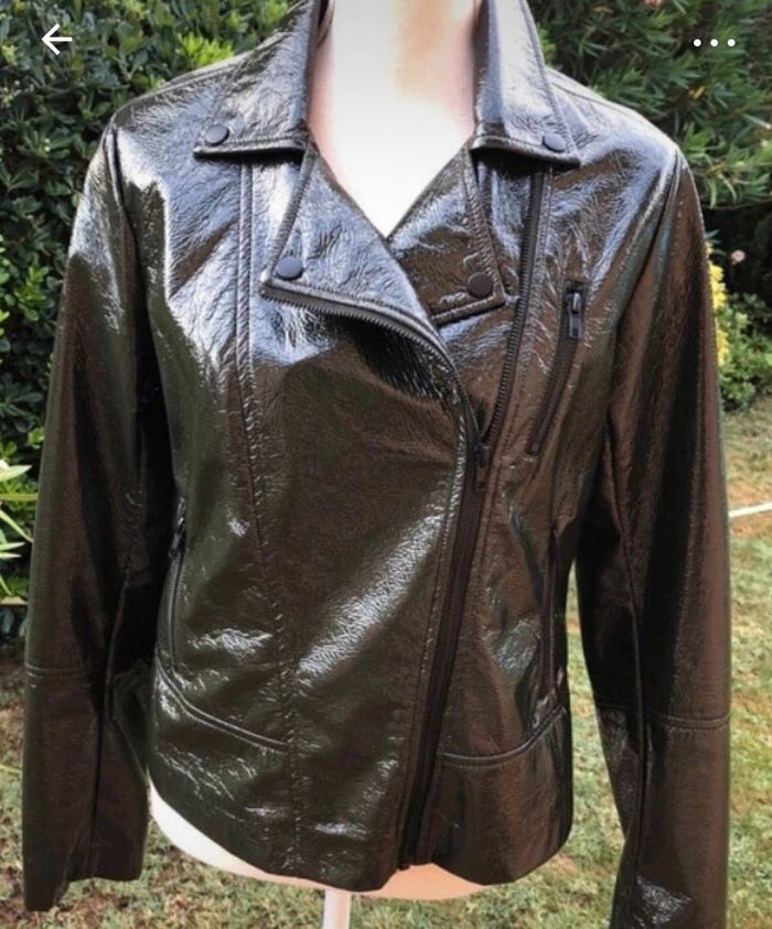 Blouson vernis kaki - photo numéro 2