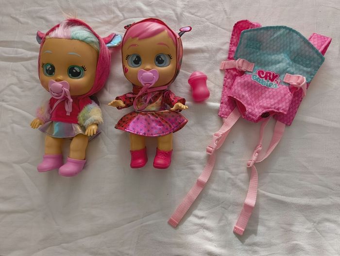 Lot cry babies avec accessoires