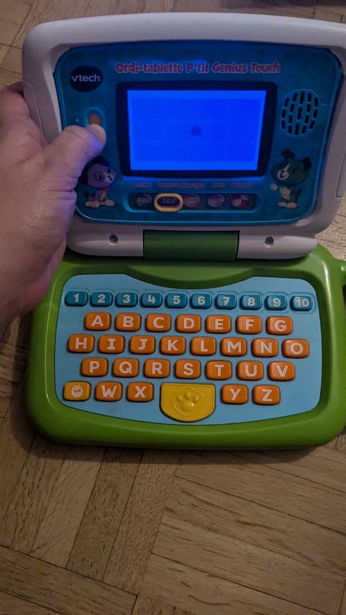Ordi tablette vtech P'tit Genius Touch vert - ordinateur éducatif