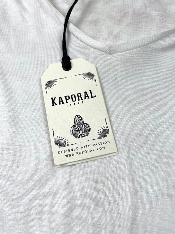 T-shirt chic et élégant femme satin et dentelle Kaporal XL - photo numéro 3