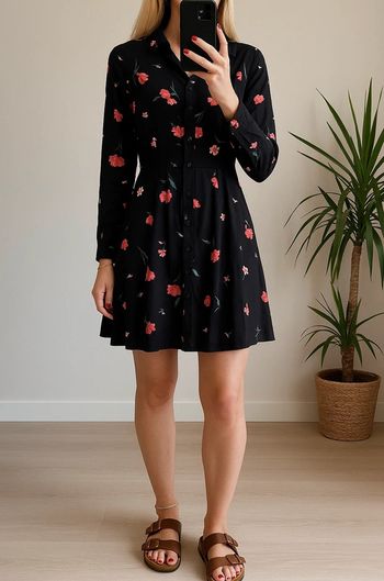 Robe fluide à fleurs H&M – Taille 36