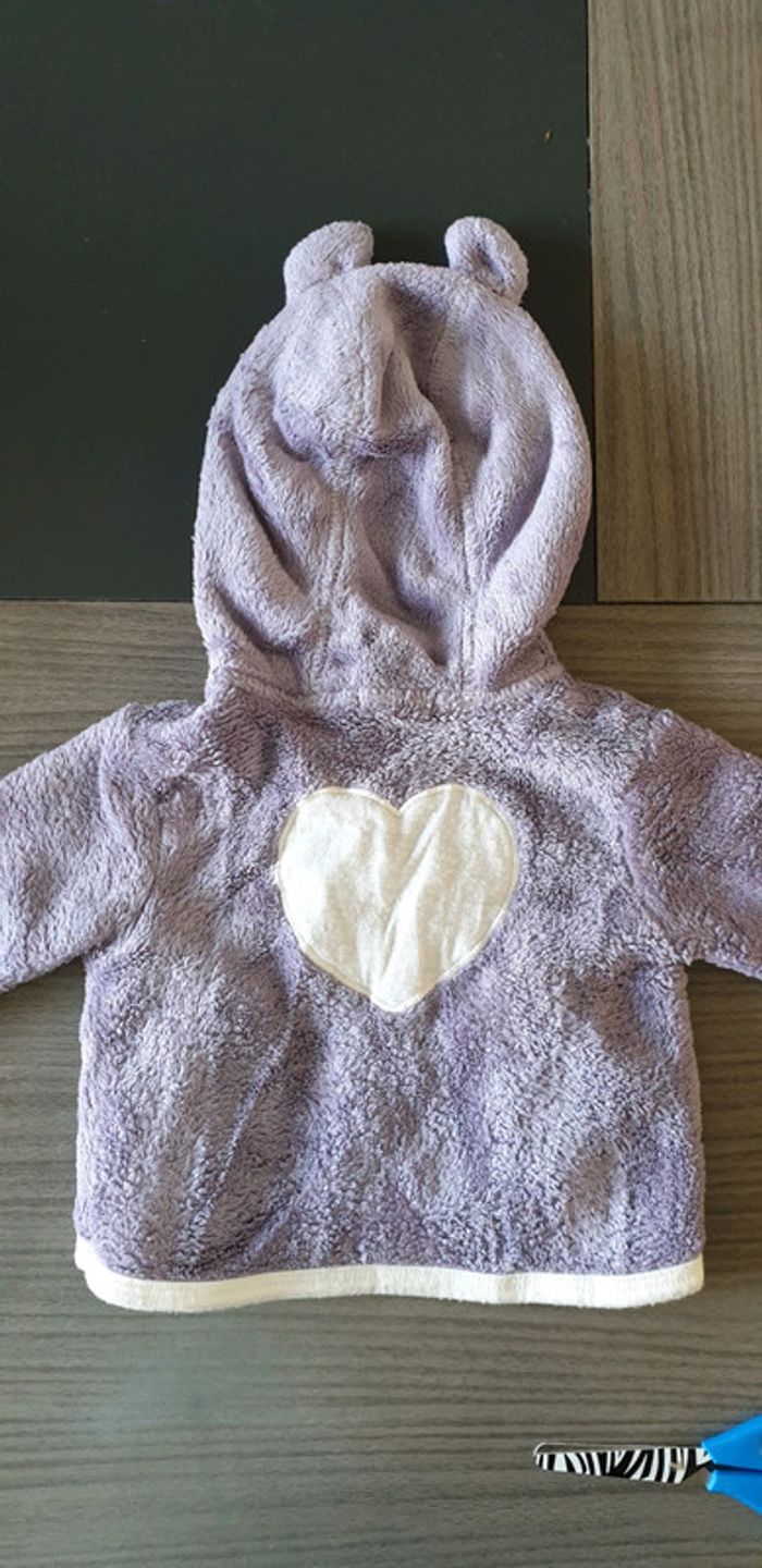 Gilet à capuche 1mois - photo numéro 2