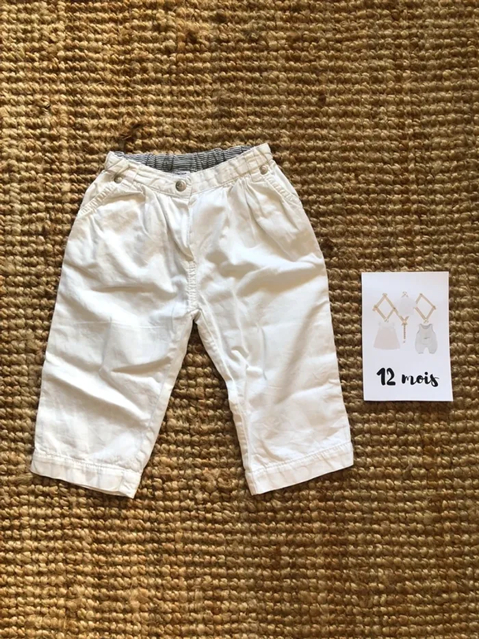 Pantalon blanc Petit Bateau