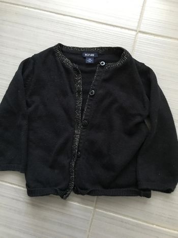 Gilet noir paillette