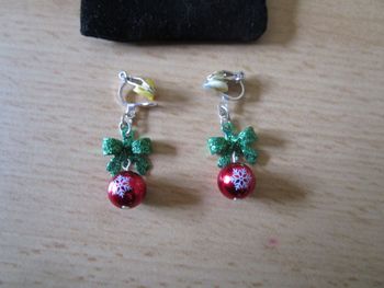 Boucles d'oreilles de Noël