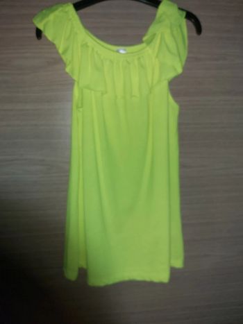 Top jaune fluo taille 146/152 11/12 ans zeeman