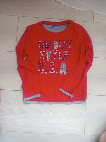 Tee-shirt ml longues rouge 5 ans
