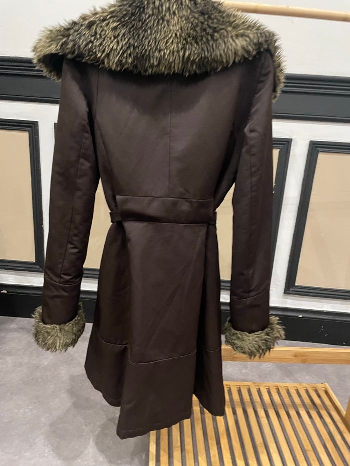 Manteau orné fausse fourrure Mango - photo numéro 2