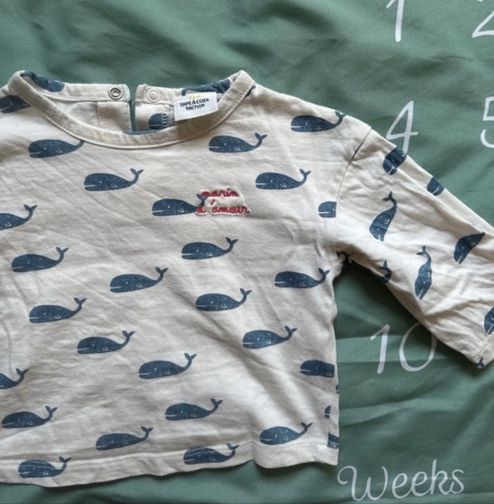 T-shirt manche longue 9 mois - photo numéro 2