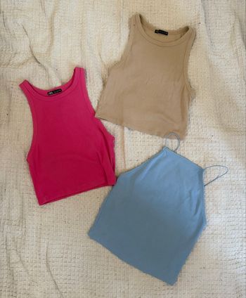 Lots de 3 crop top 