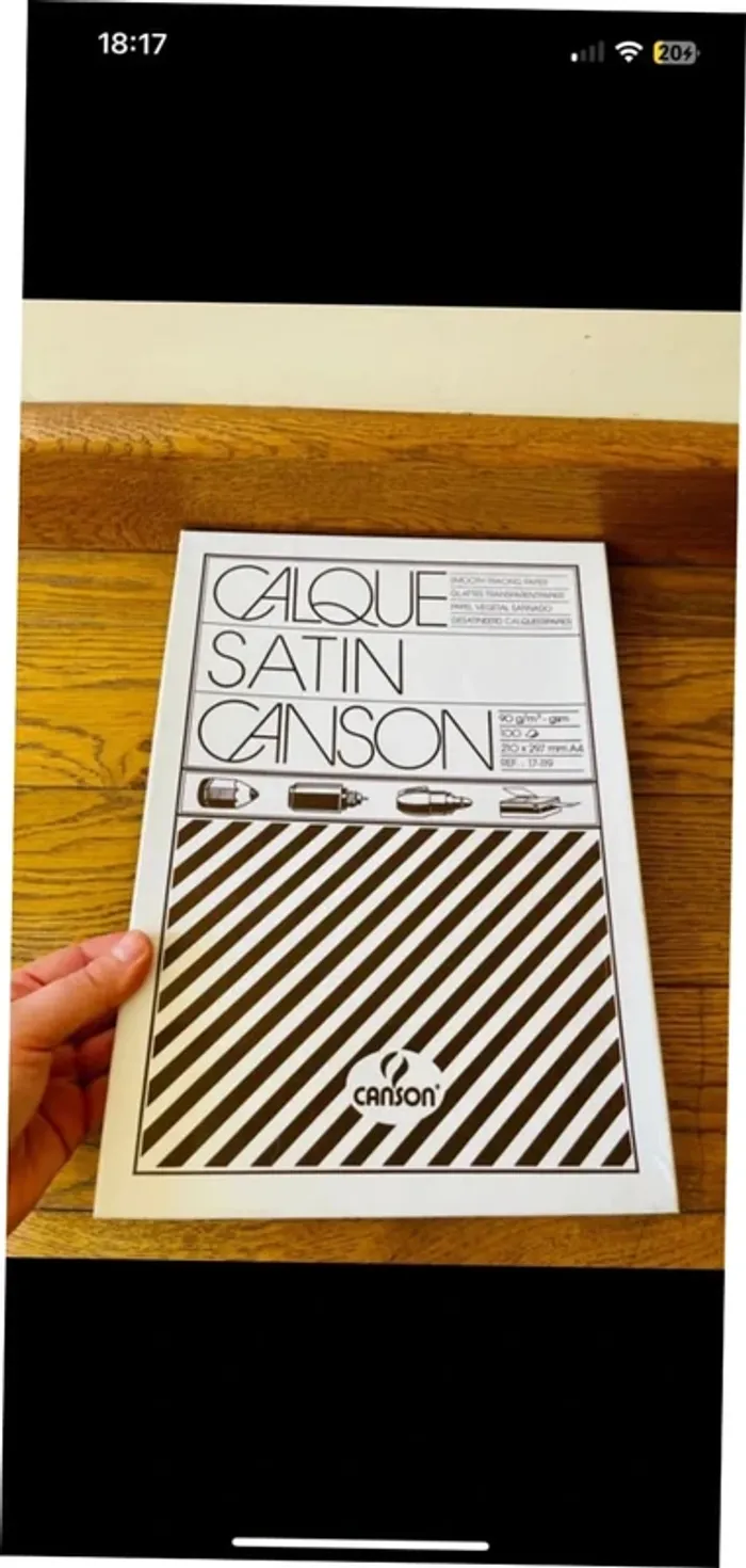 CANSON - grosse Ramette 100 feuilles de papier calque satin A4 - 110/115g/m2 neuf