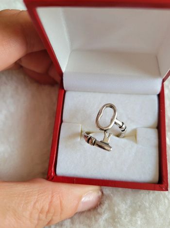 Bague acier clef 🔑 silver