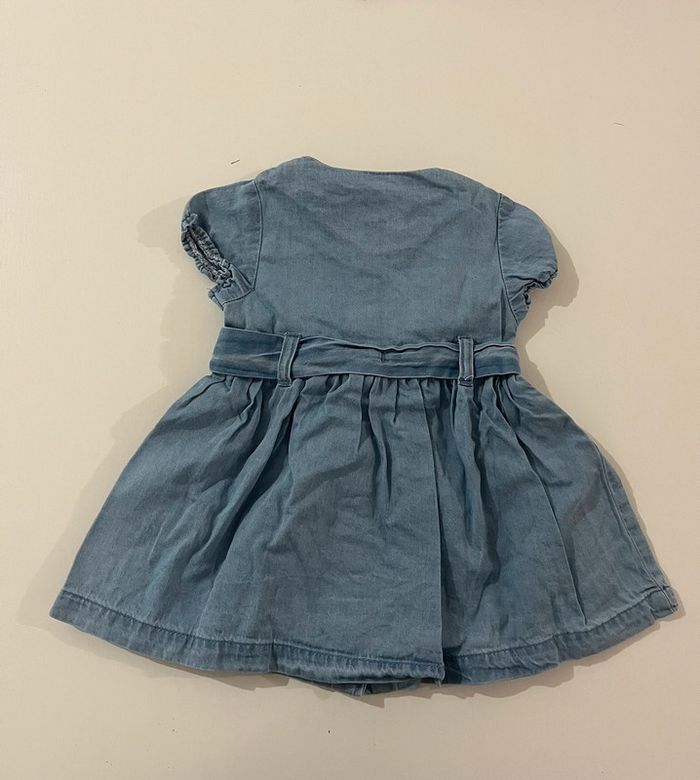 Robe manches courtes effet jeans - 6 mois - Kiabi - photo numéro 2