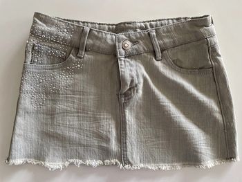 Mini jupe grise strass