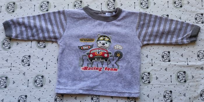 Pyjama 2 pièces en velours taille 9 mois - photo numéro 2