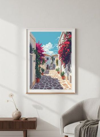 Affiche Premium méditerranéenne A4