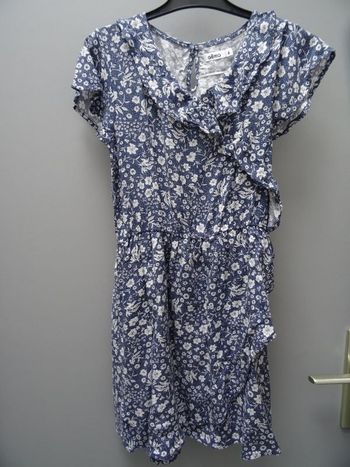robe fleurie bleue
