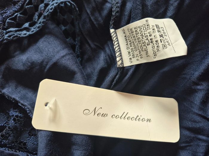 Robe en Dentelle Bleu Marine Femme Taille Unique - photo numéro 3