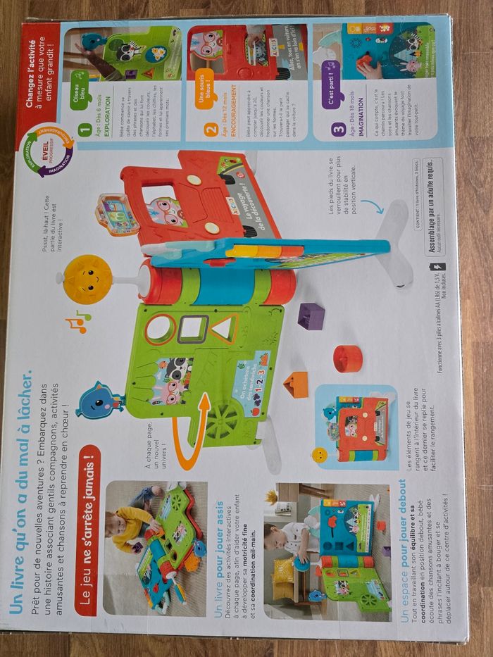 Jouet - FISHER PRICE - HCL05 - Cahier d'activités géant 2 en 1 - 3 niveaux d'apprentissage - Mixte - photo numéro 5