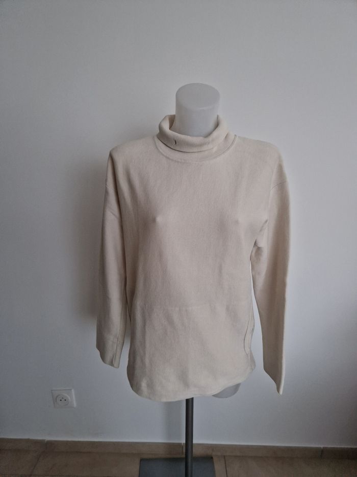 Pull crème Décathlon