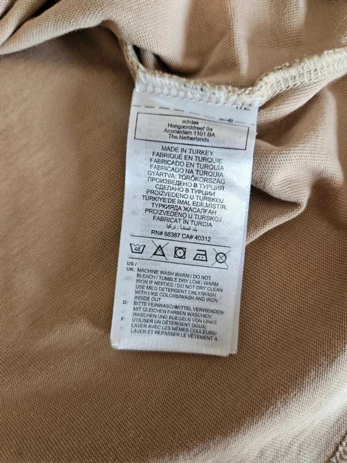 T-shirt beige - Adidas - photo numéro 6