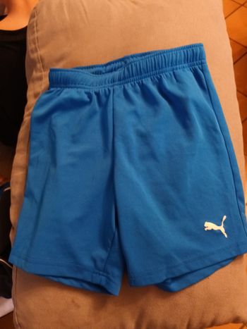 Short 11 12 ans bleu puma