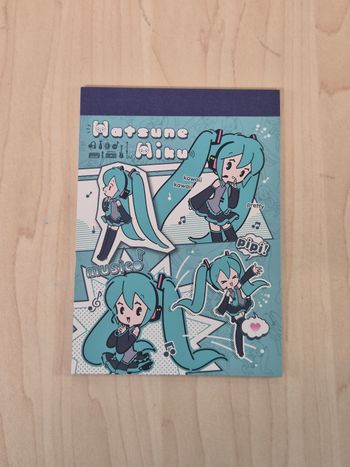 Bloc memo Hatsune Miku